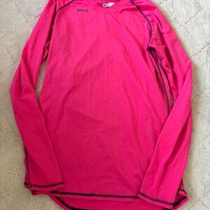 Pink Long Sleeve Athletic Top